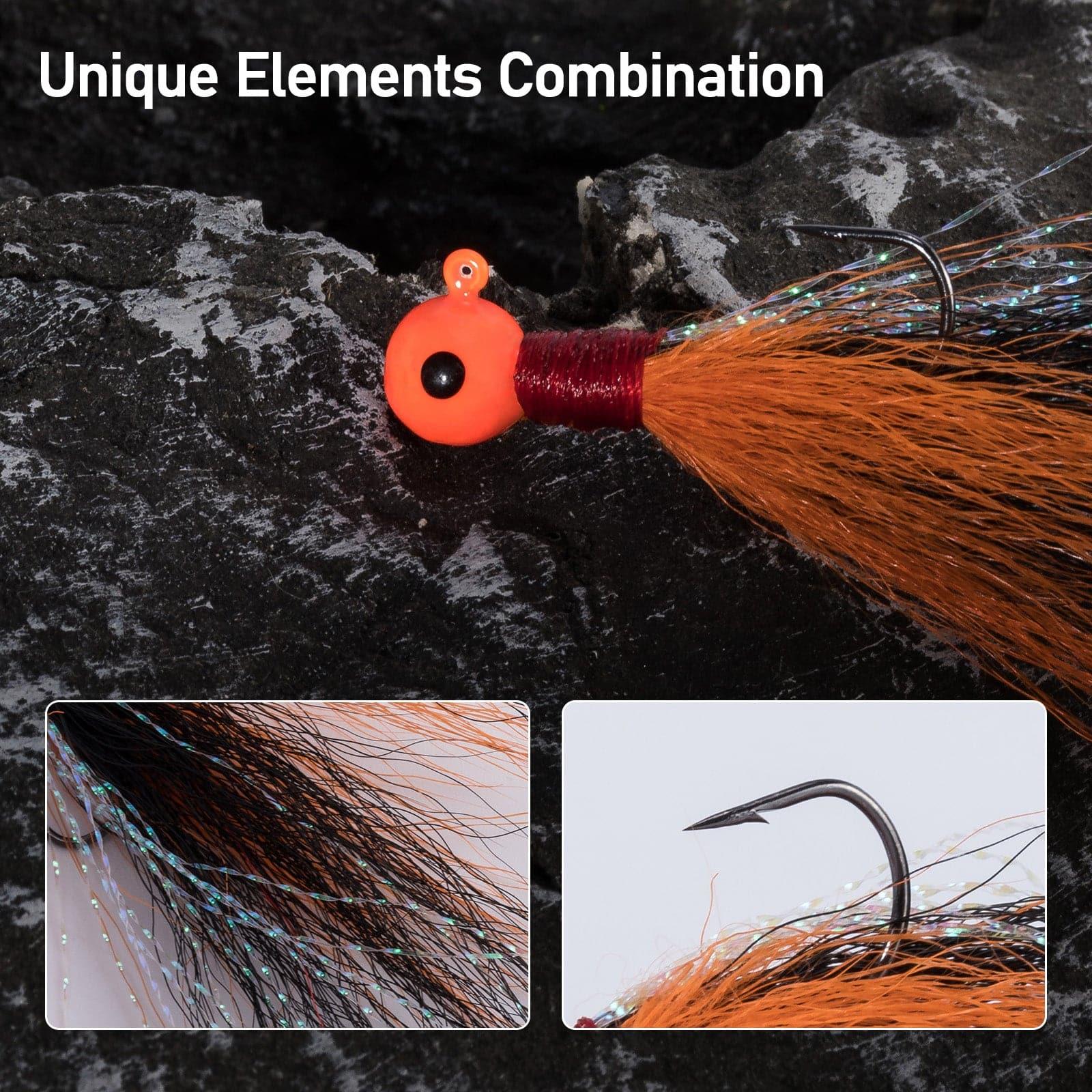 Dr.Fish 5pcs Bucktail Jigs 0.07-0.18oz - Image 16