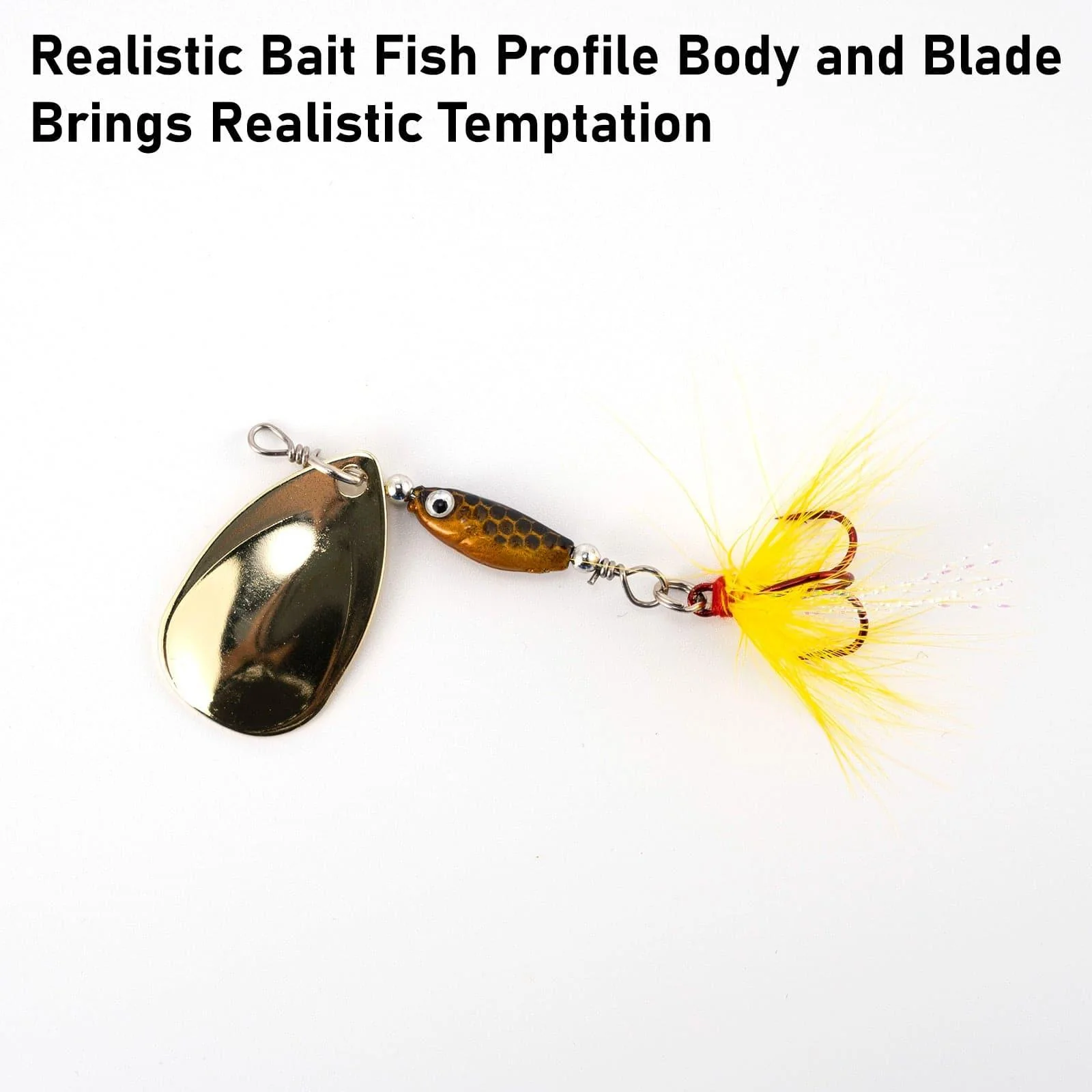 Dr.Fish 5pcs Inline Spinners BaitRooster Tail Lures kit - Image 4
