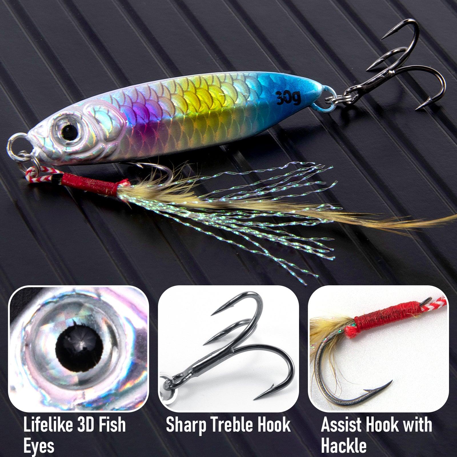 Dr.Fish 5pcs Jigging Spoon Lure 1.6-2.6'' - Image 2
