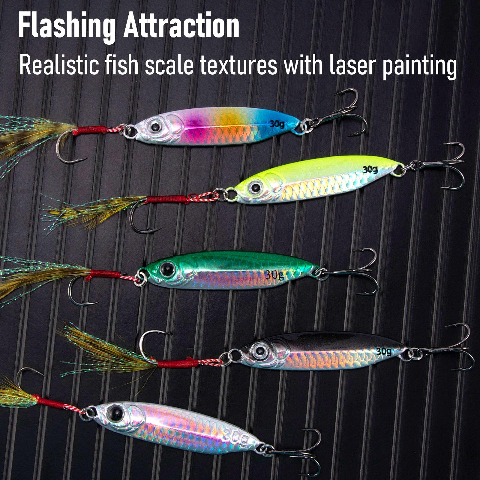 Dr.Fish 5pcs Jigging Spoon Lure 1.6-2.6'' - Image 4