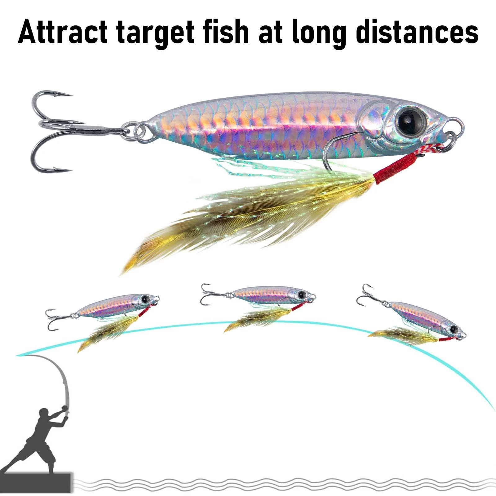 Dr.Fish 5pcs Jigging Spoon Lure 1.6-2.6'' - Image 7