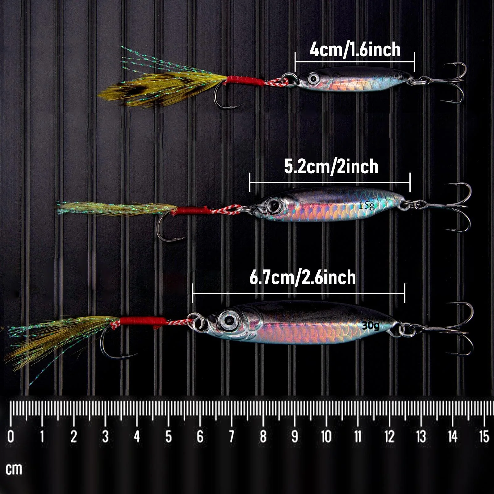 Dr.Fish 5pcs Jigging Spoon Lure 1.6-2.6'' - Image 8