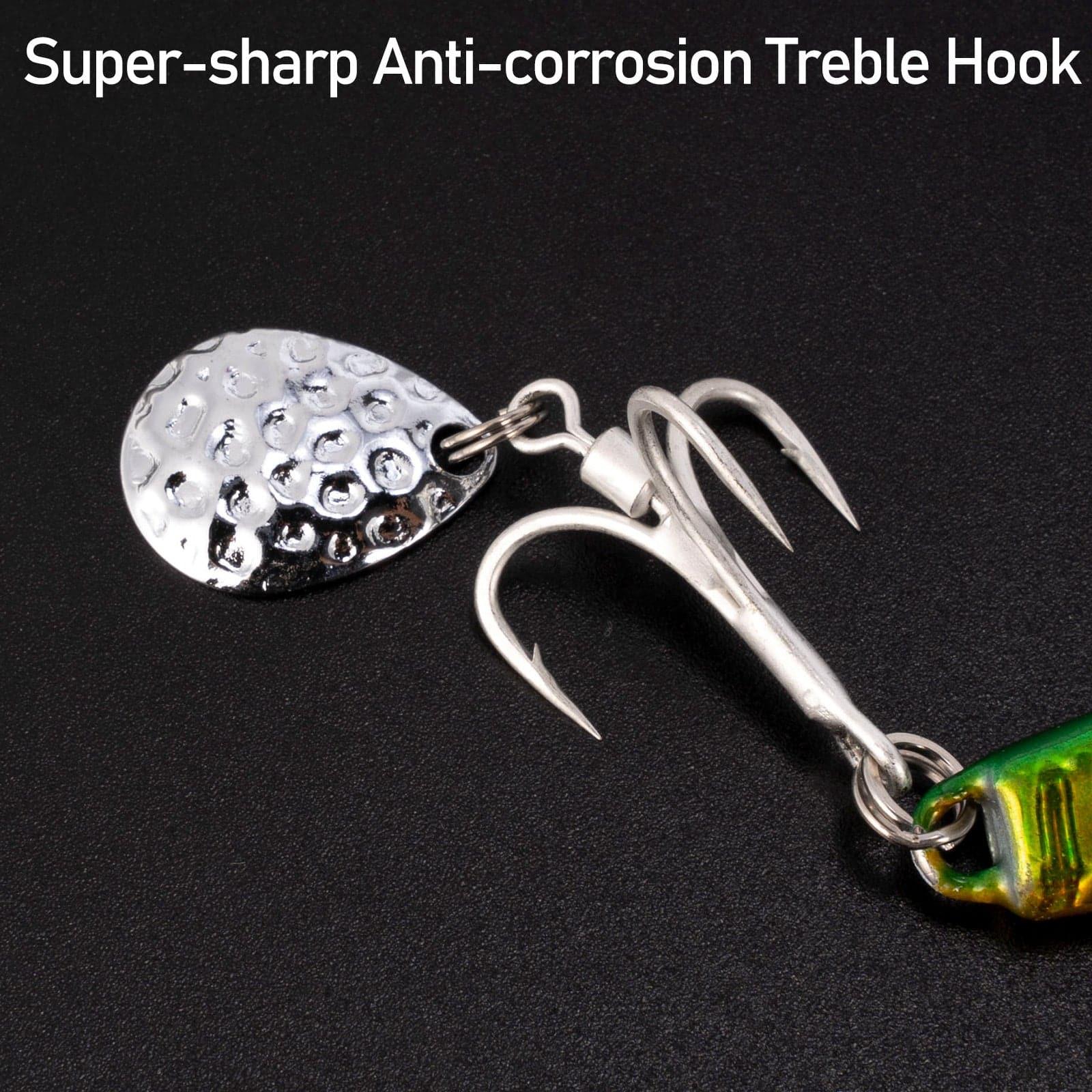 Dr.Fish 5pcs Metal  Spinner Vertical Jigs 3-3.75'' - Image 5