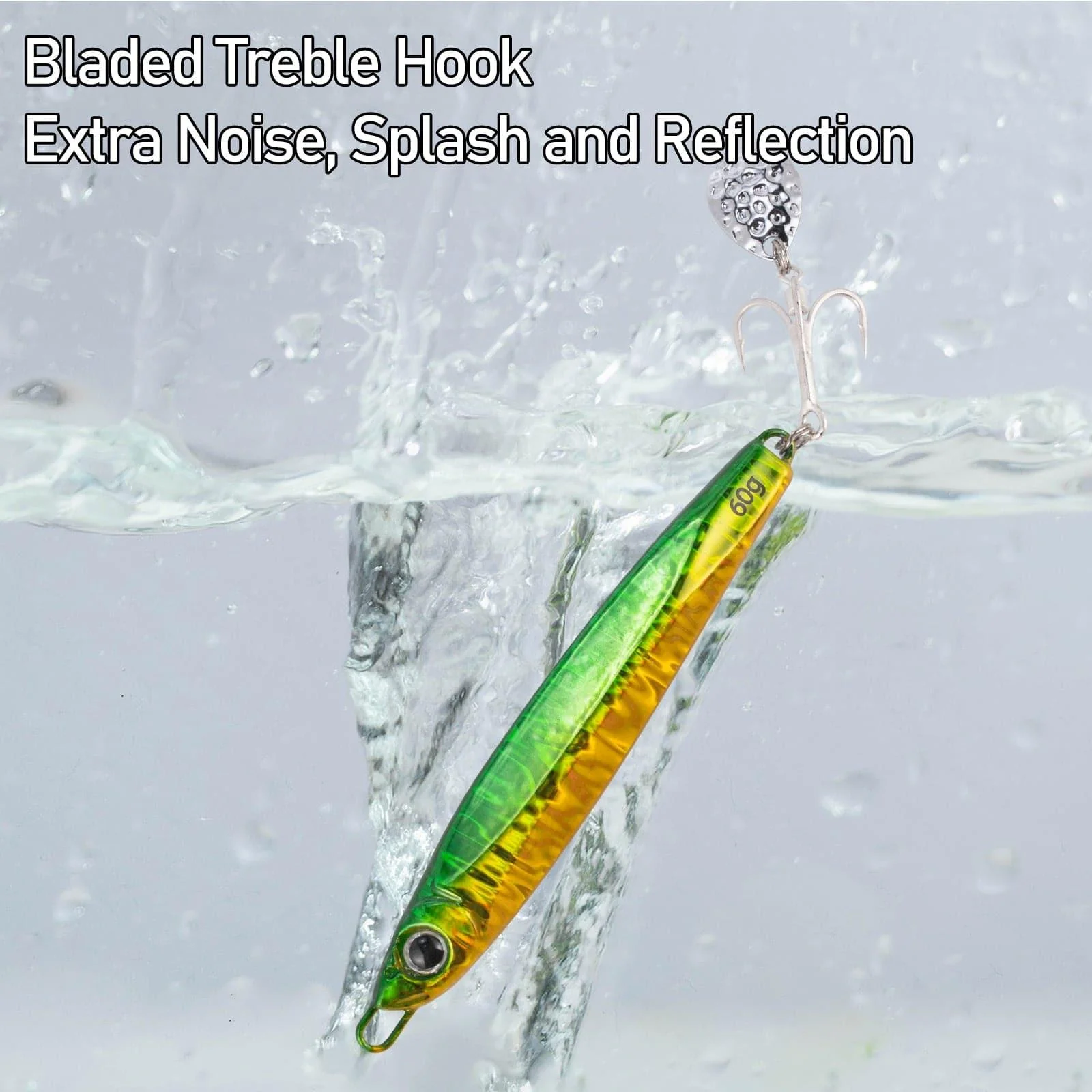 Dr.Fish 5pcs Metal  Spinner Vertical Jigs 3-3.75'' - Image 6