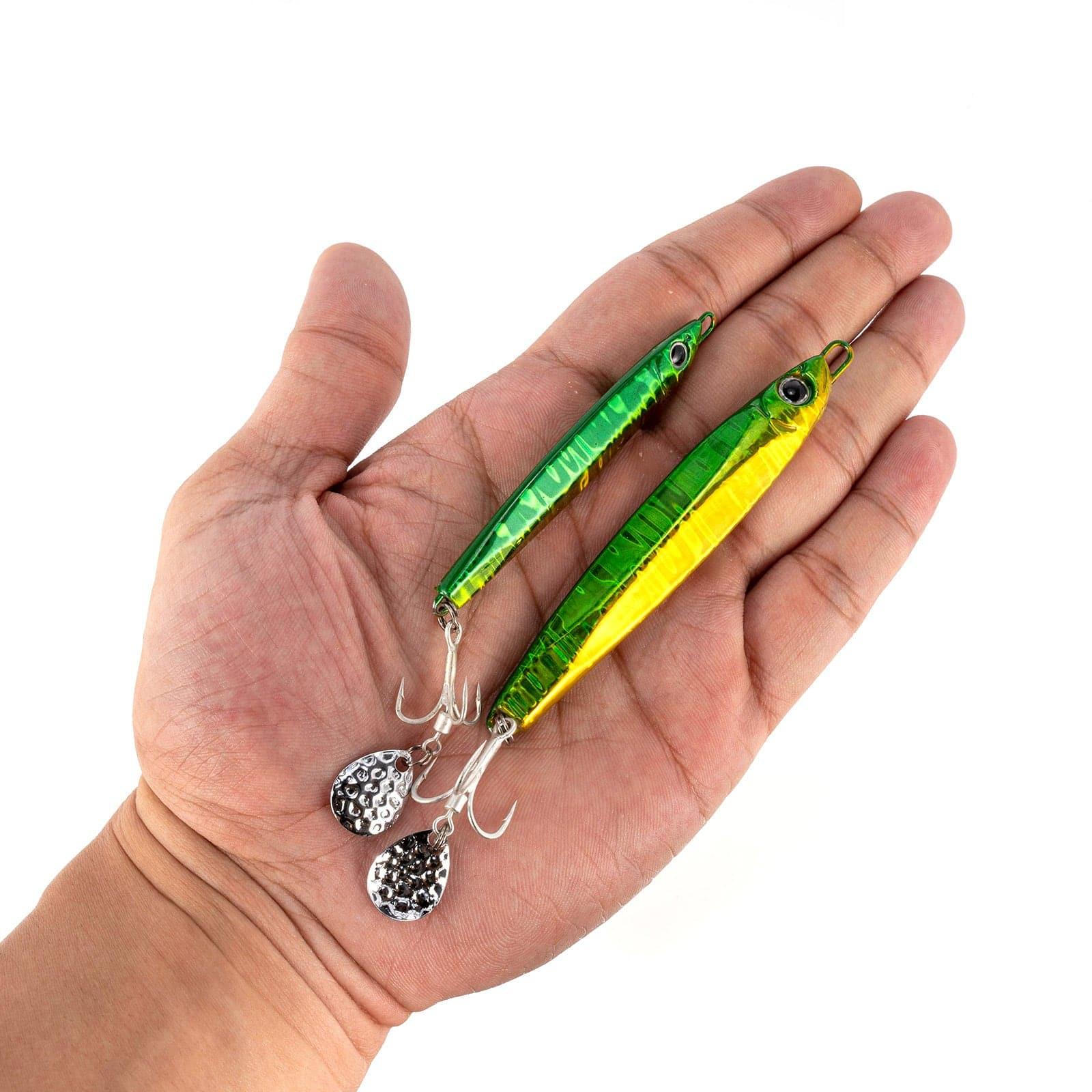 Dr.Fish 5pcs Metal  Spinner Vertical Jigs 3-3.75'' - Image 9