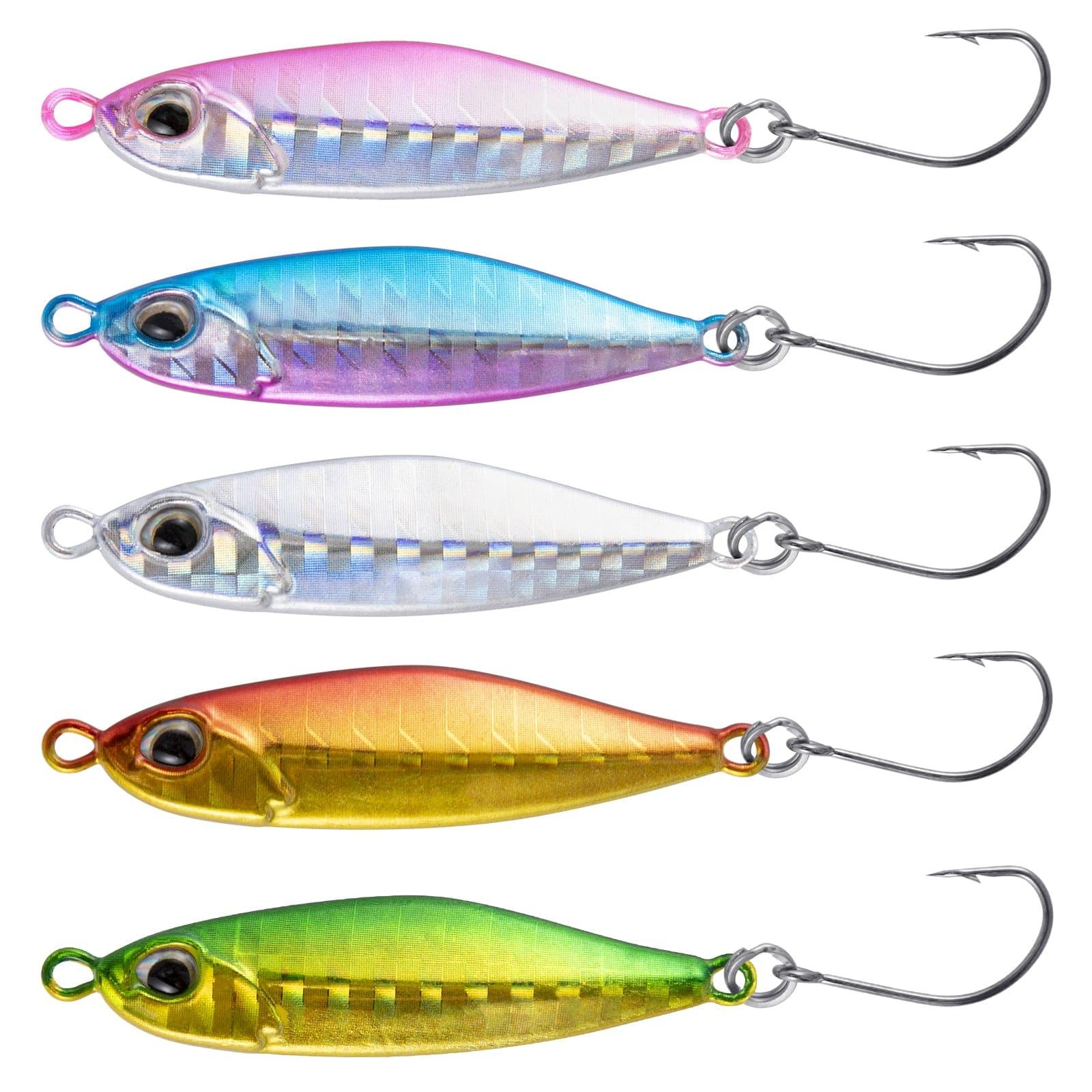 Dr.Fish 5pcs Mini Fishing Spinner Lure 1.81''  0.38oz