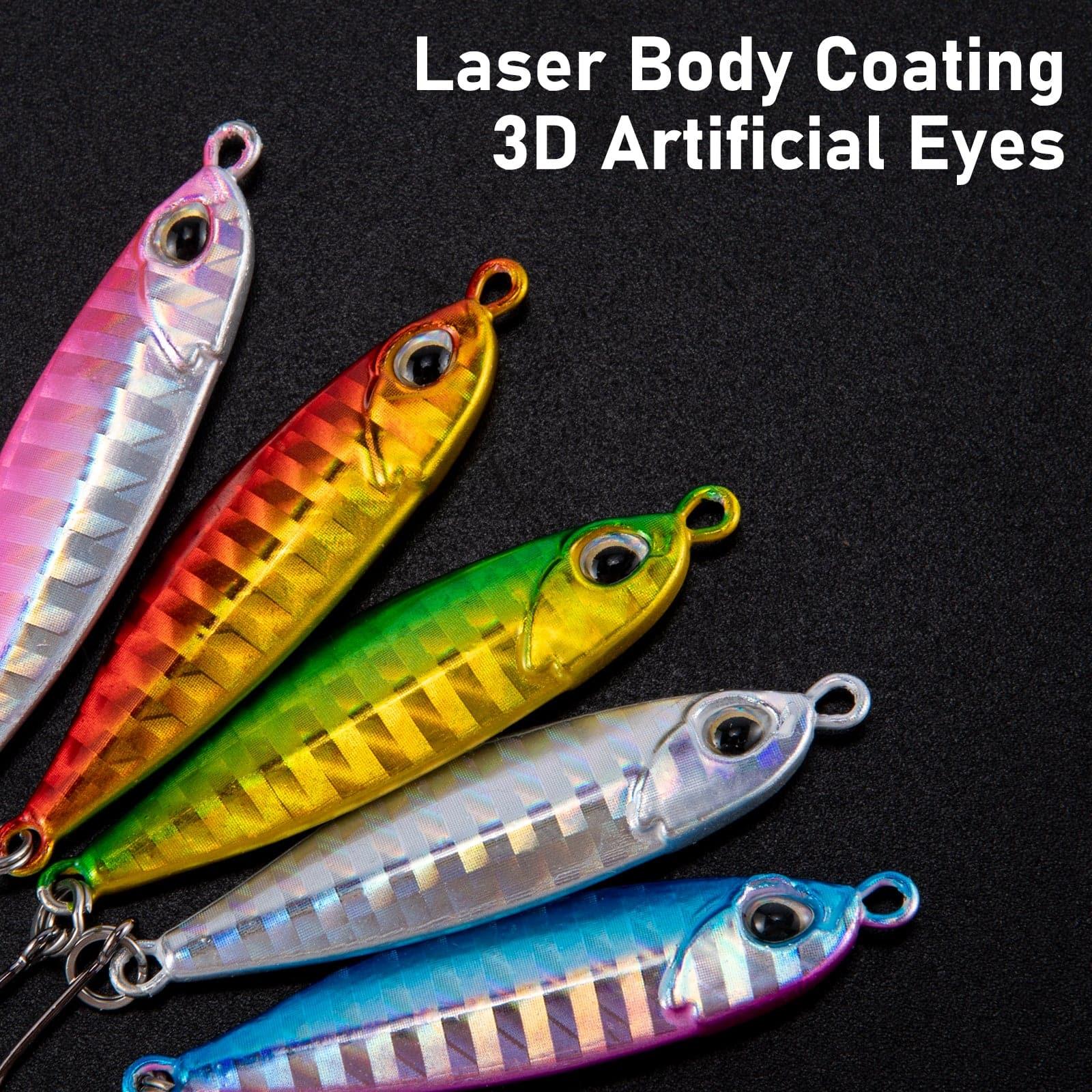 Dr.Fish 5pcs Mini Fishing Spinner Lure 1.81''  0.38oz - Image 2