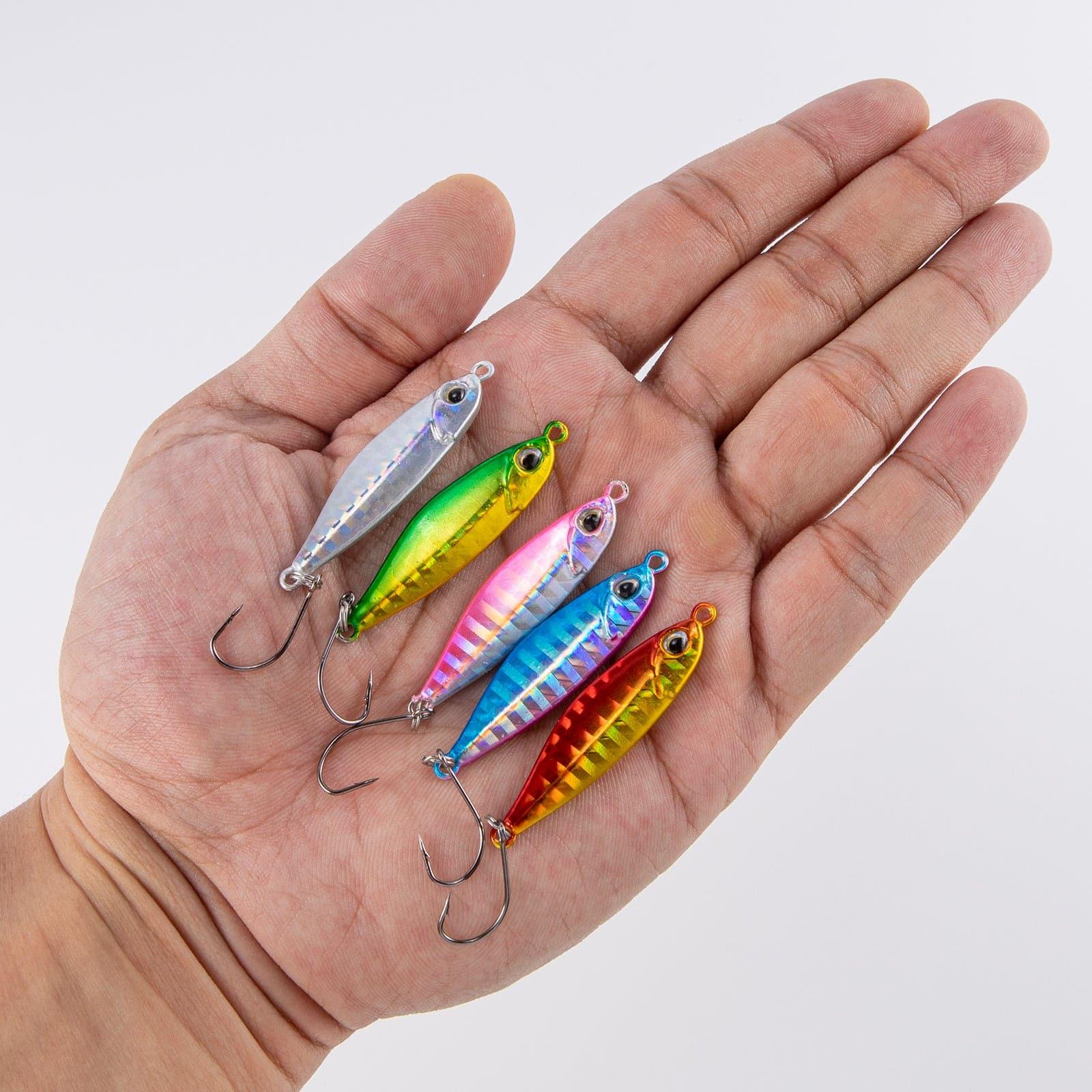 Dr.Fish 5pcs Mini Fishing Spinner Lure 1.81''  0.38oz - Image 5