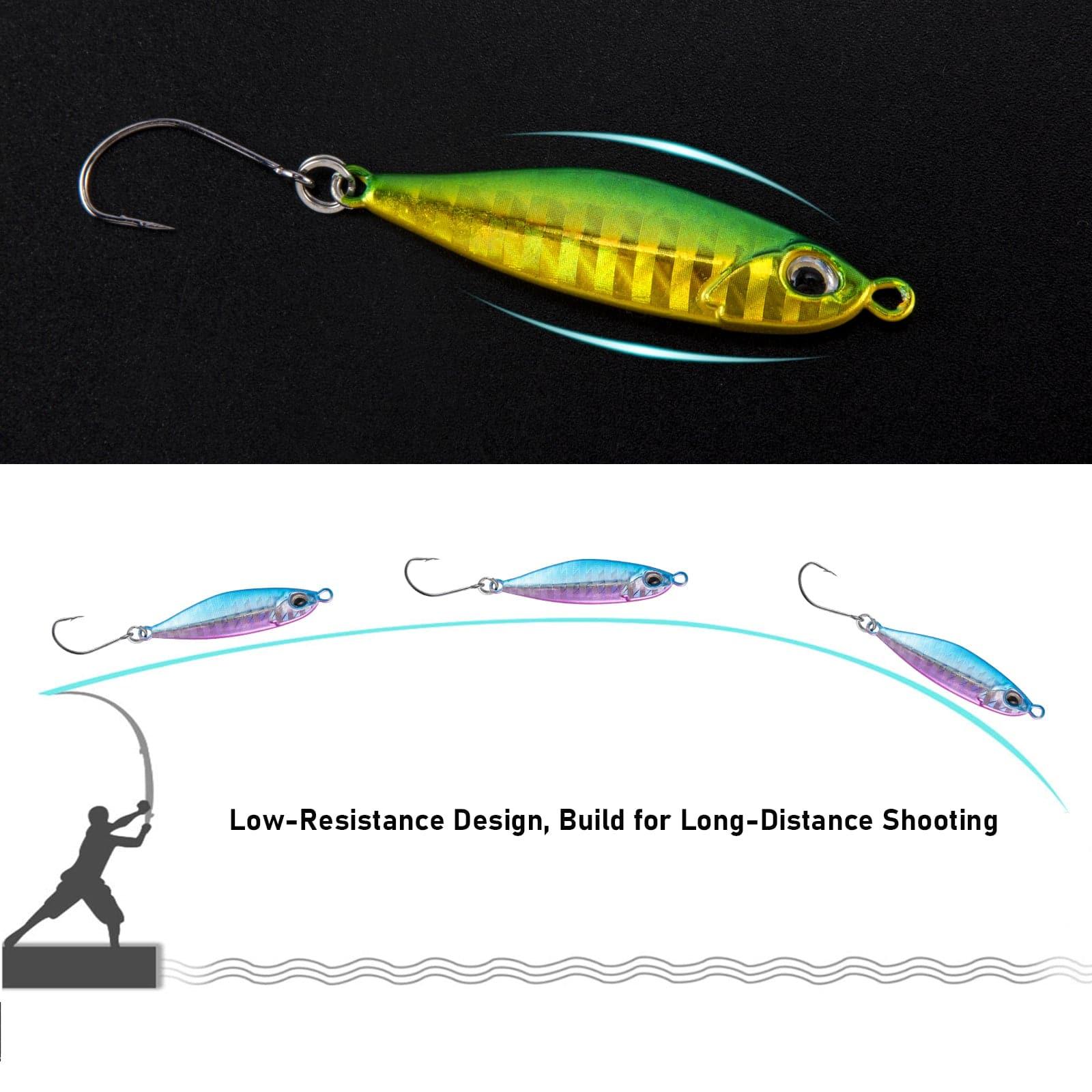 Dr.Fish 5pcs Mini Fishing Spinner Lure 1.81''  0.38oz - Image 6