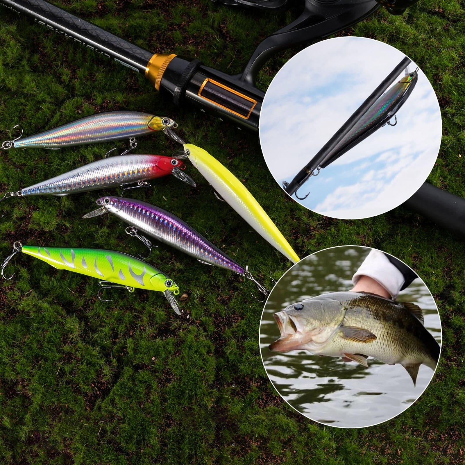 Dr.Fish 5pcs Minnow Fishing Lures 4.33"  0.49 oz - Image 6
