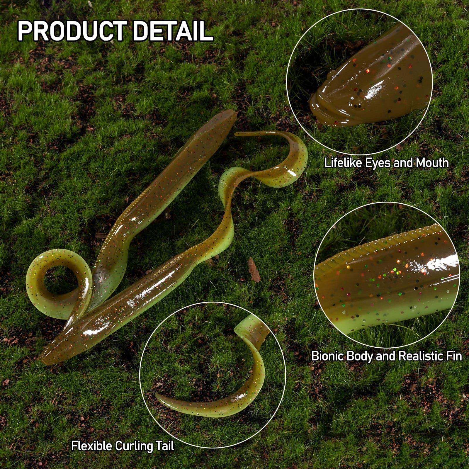 Dr.Fish 5pcs Soft Swimbaits Sand Eel 6'' 3/8oz - Image 2