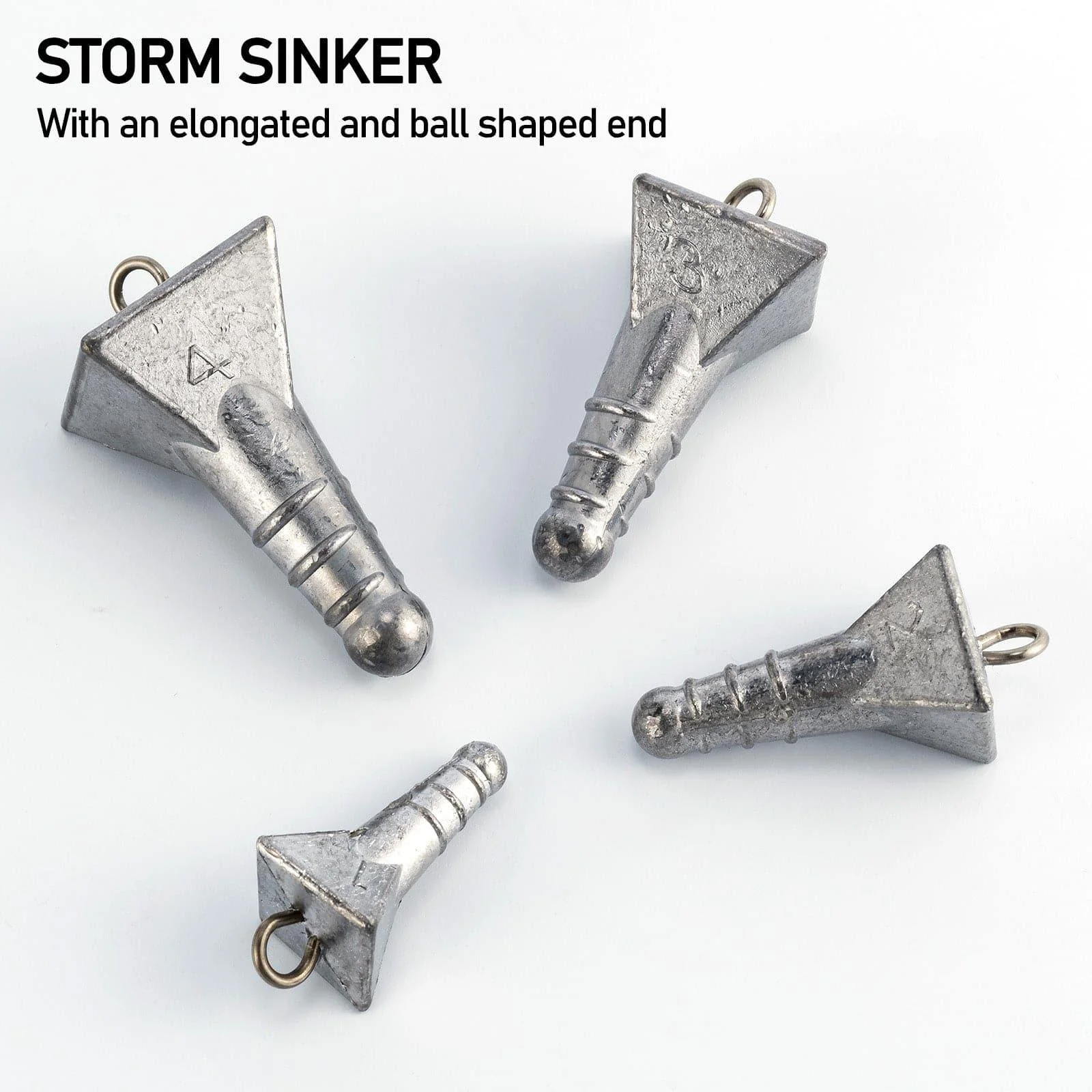 Dr.Fish 5pcs Storm Sinkers 1oz to 4oz - Image 2