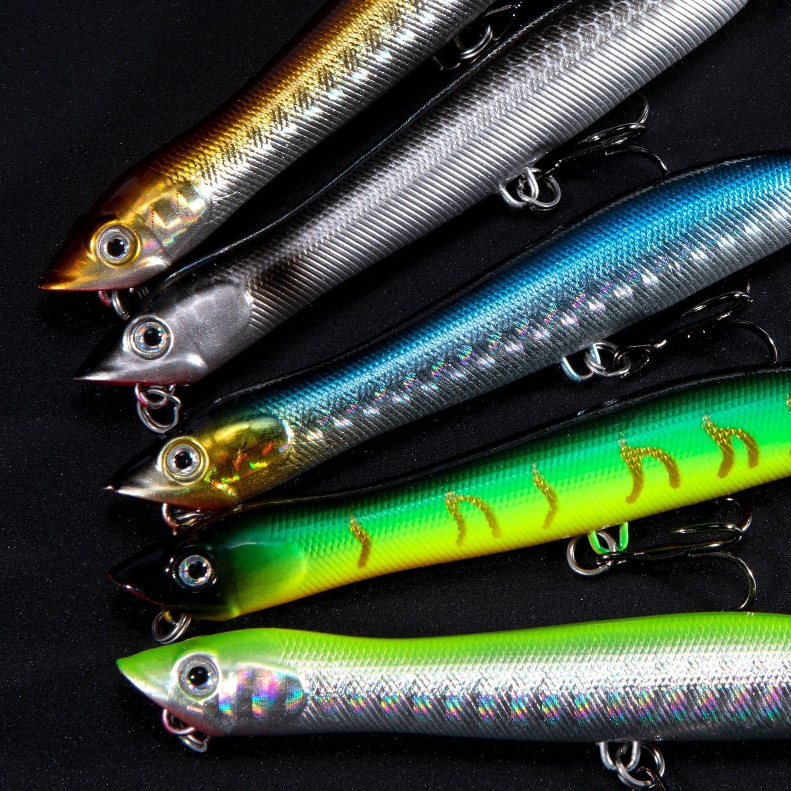 Dr.Fish 5pcs Topwater Popper Lures 3.3" 1.69oz - Image 2
