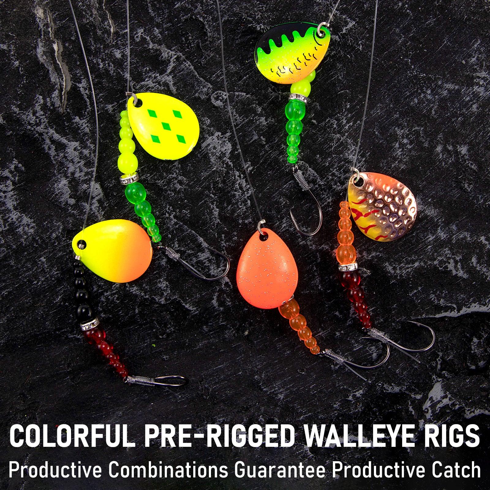 Dr.Fish 5pcs Walleye Spinner Rig Kit 46in 30lb - Image 5