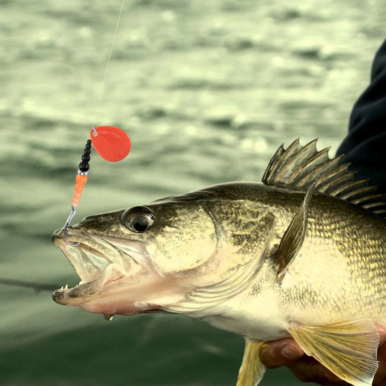 Dr.Fish 5pcs Walleye Spinner Rig Kit 46in 30lb - Image 7