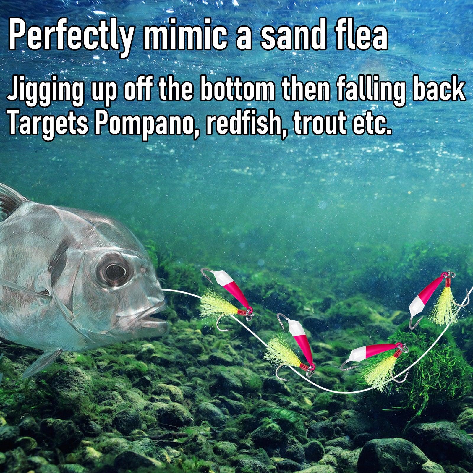 Dr.Fish 5pcs Pompano Jigs with Teaser Hooks - Image 12