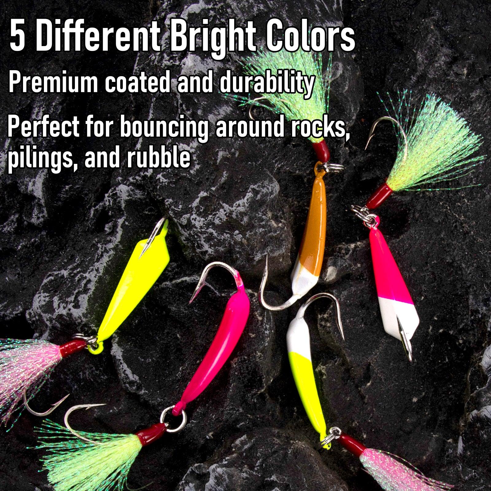 Dr.Fish 5pcs Pompano Jigs with Teaser Hooks - Image 5