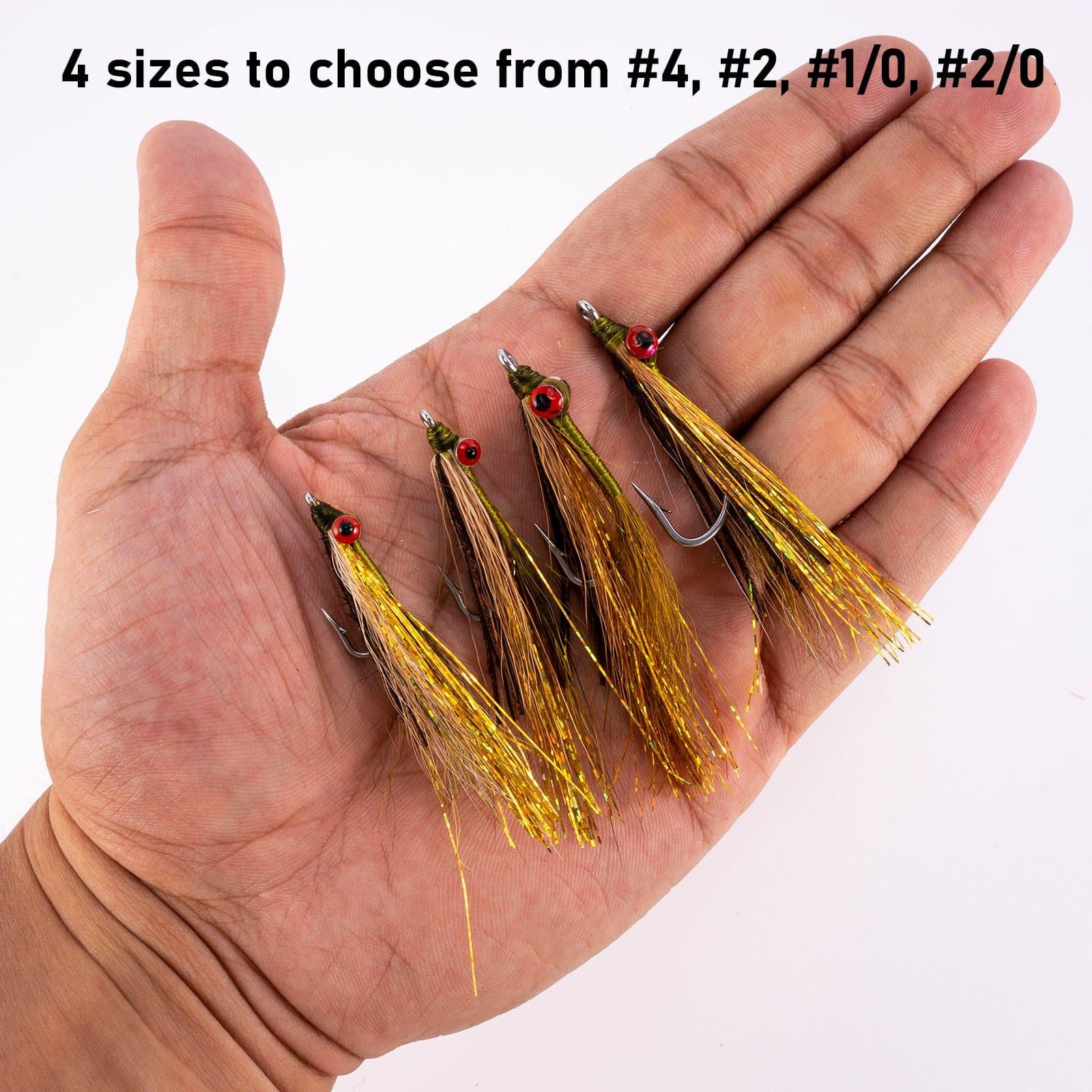 Dr.Fish 6pcs Clouser Minnow Fishing Flies #4-2/0 - Image 8
