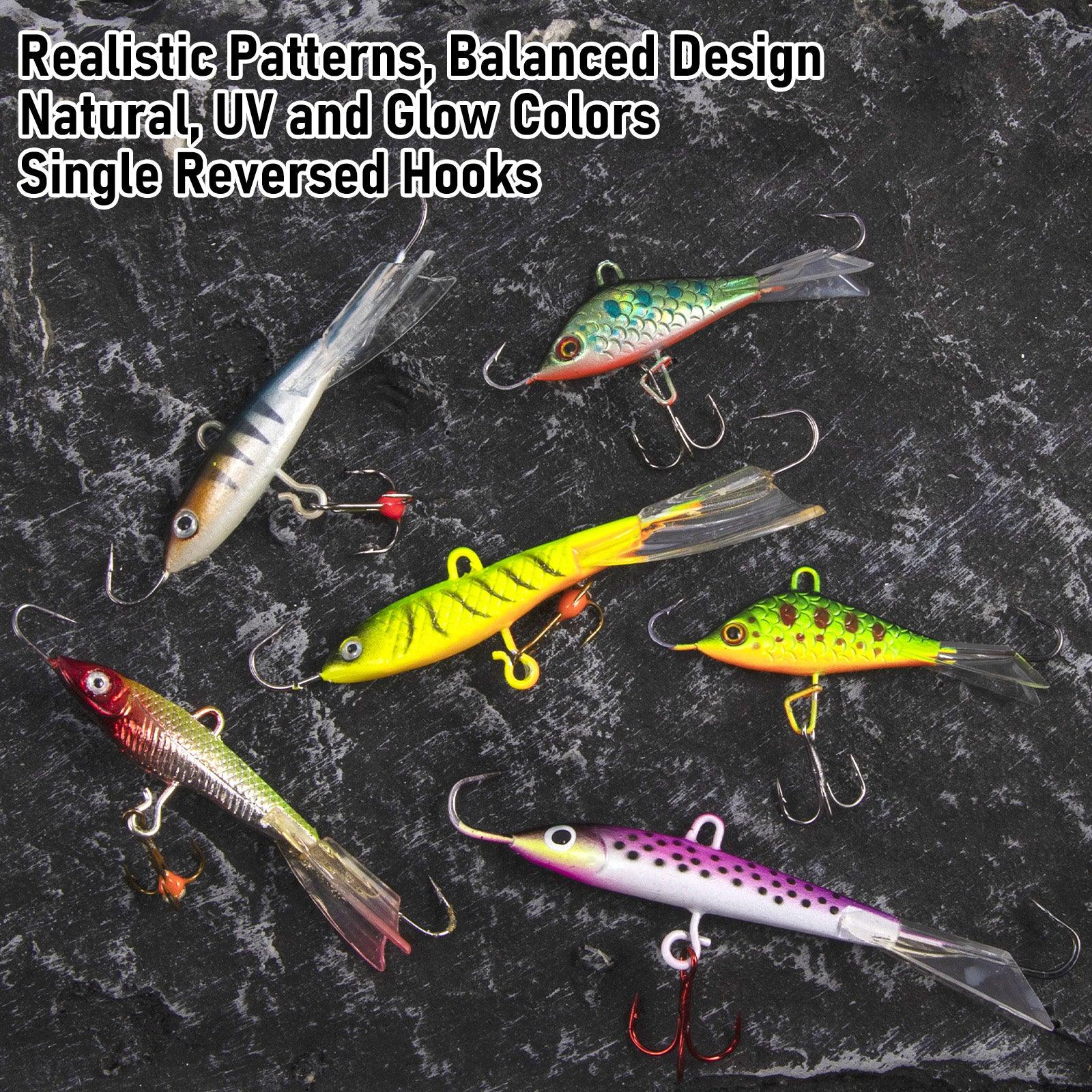 Dr.Fish 6pcs Ice Fishing Jig Lures Kit - Image 4
