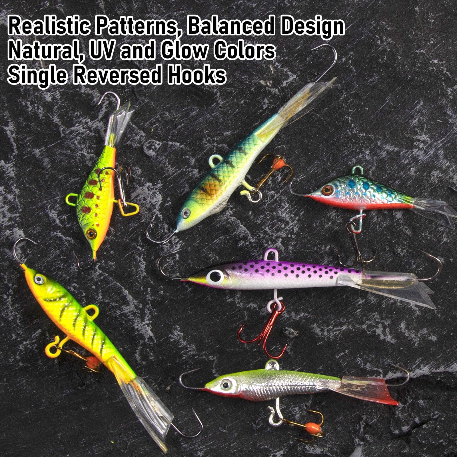 Dr.Fish 6pcs Ice Fishing Jig Lures Kit - Image 5