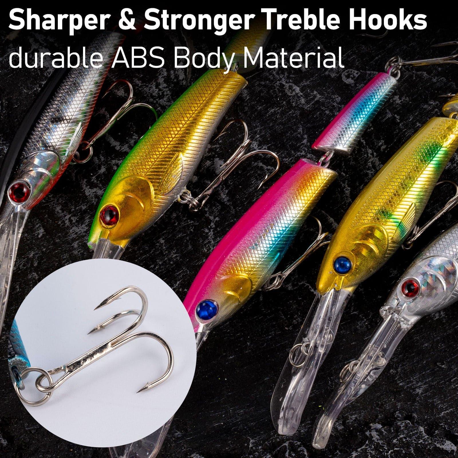 Dr.Fish 6pcs Jointed Jerkbait Minnow Lures 5.3" 1/2oz - Image 5