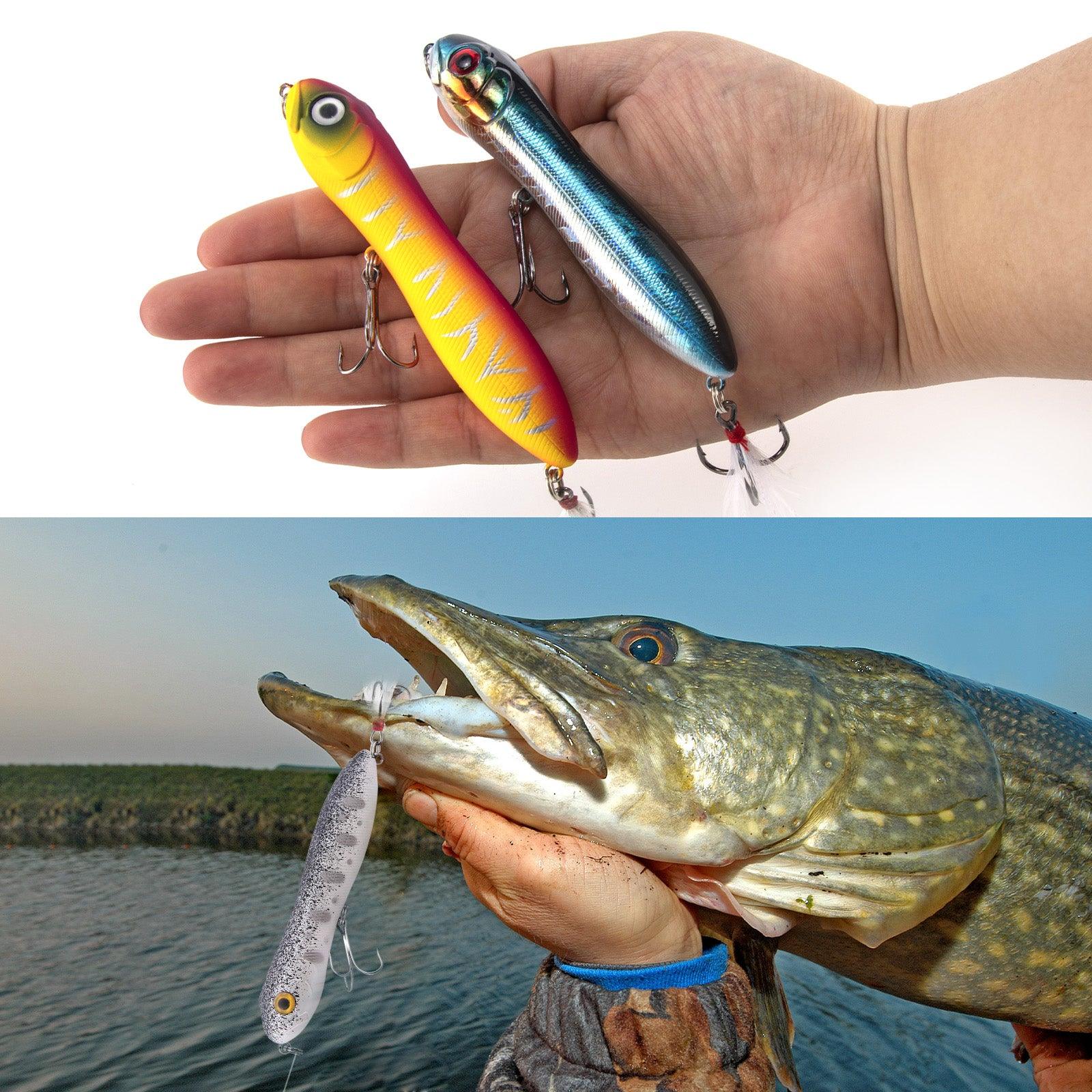 Dr.Fish 6pcs Topwater Fishing Lures 4'' - Image 6