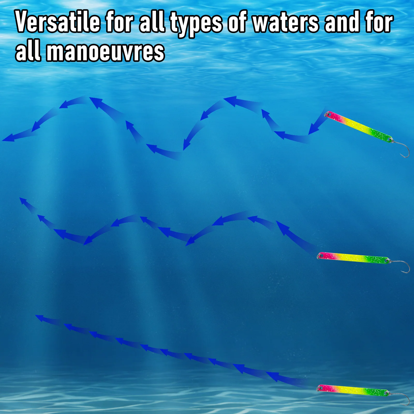 Dr.Fish 6pcs Trout Bait Trout Stick Spoon 2.5g/3g/4g - Image 4