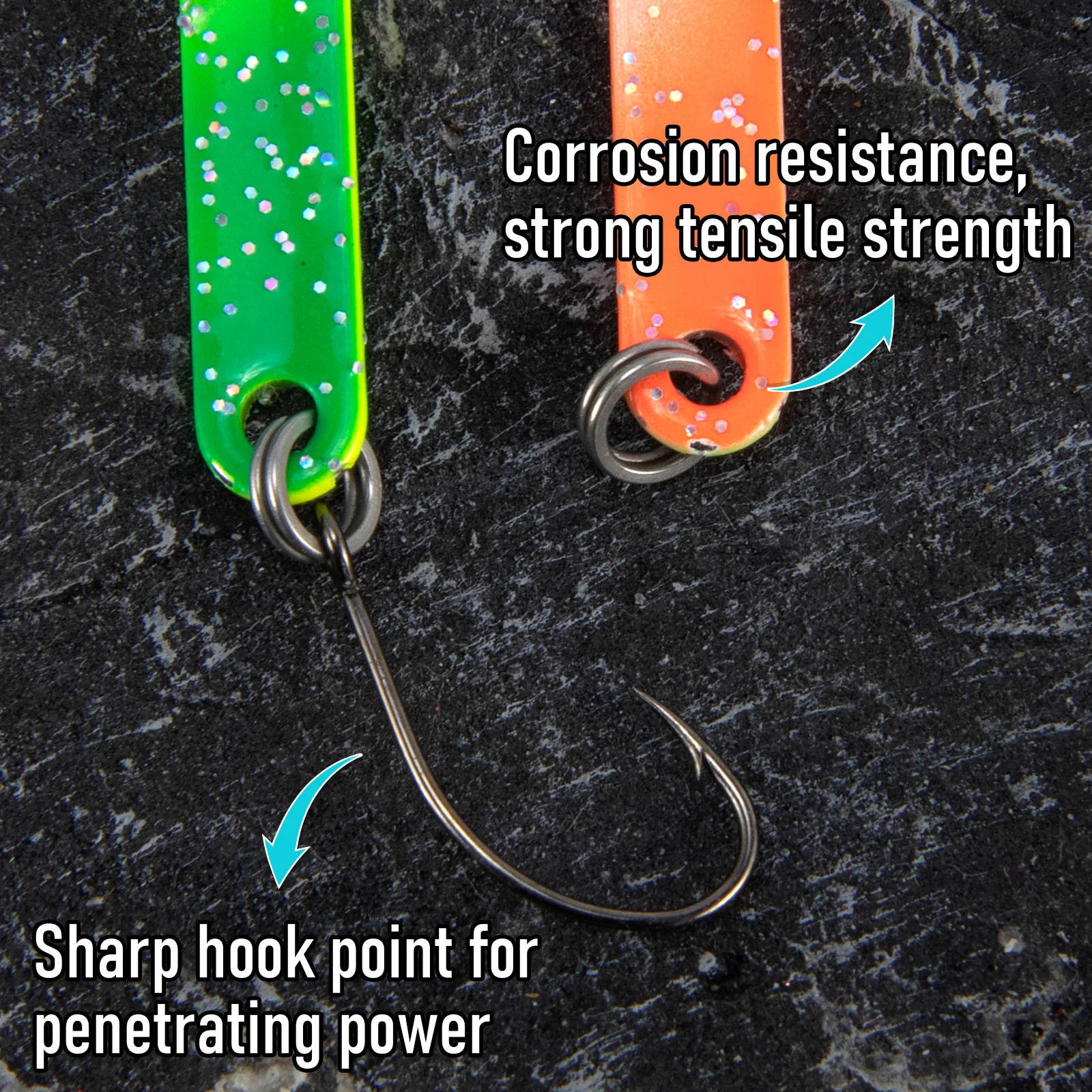 Dr.Fish 6pcs Trout Bait Trout Stick Spoon 2.5g/3g/4g - Image 5