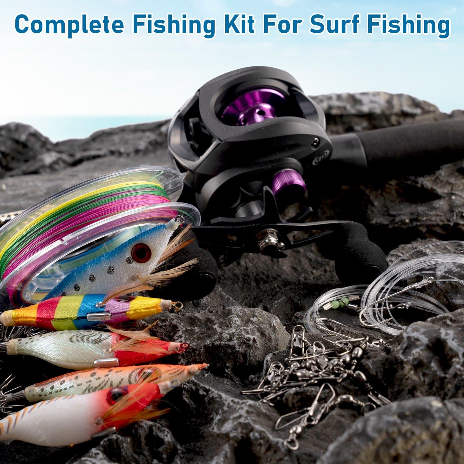 Dr.Fish 45pcs Surf Fishing Rod and Reel Combo - Image 6