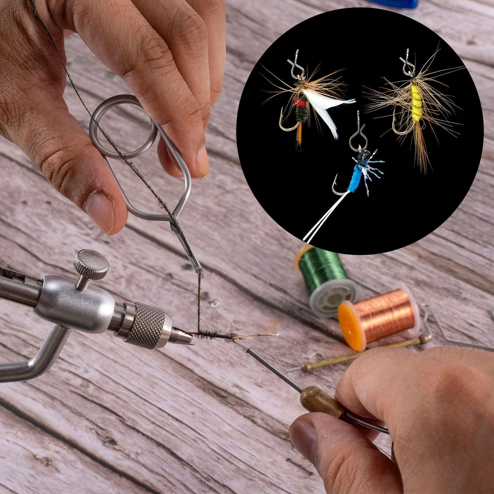 Dr.Fish 1pc Fly Tying Hackle Pliers 2.76 x 0.79“ - Image 7