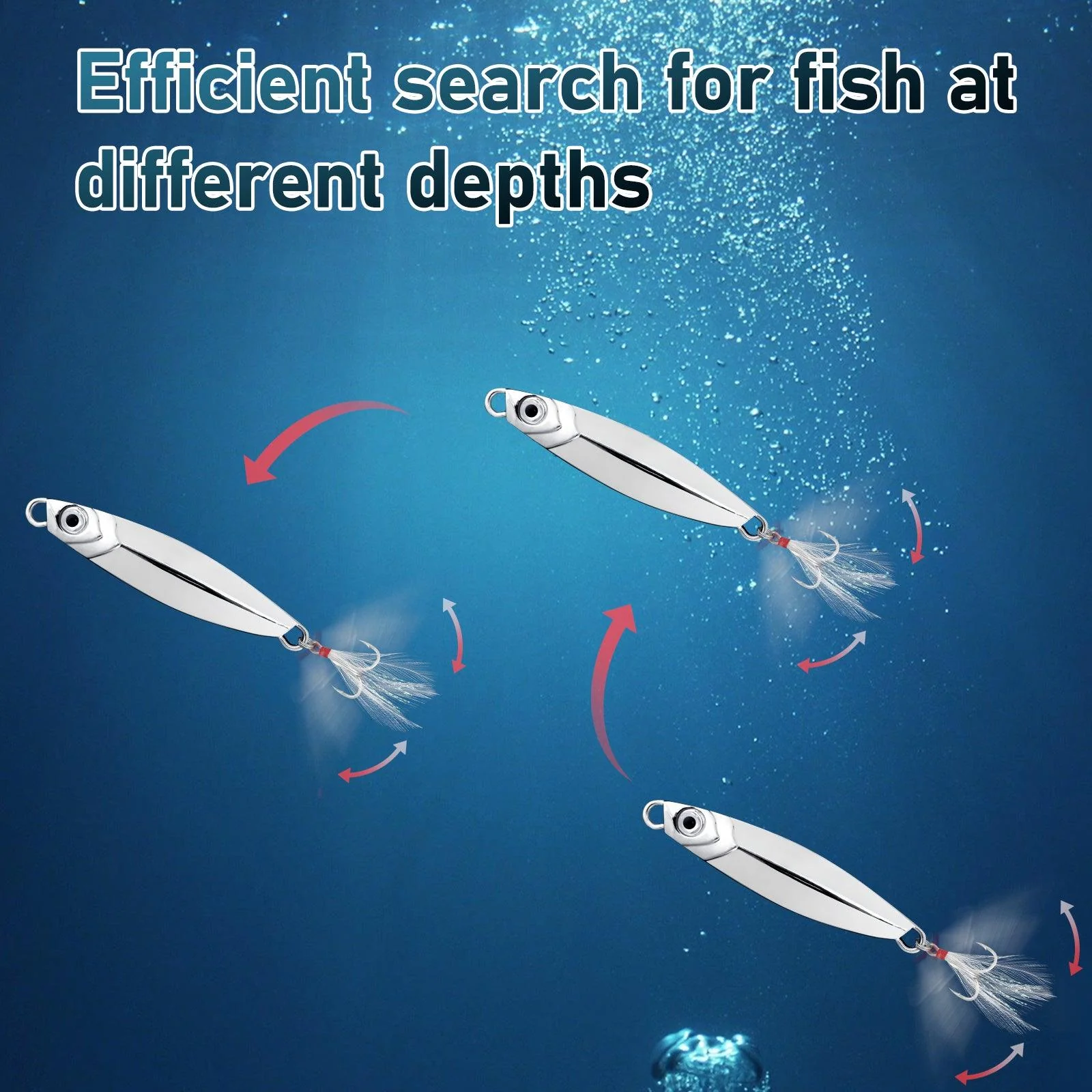 Dr.Fish 5pcs Long Casting Fishing Metal Jigs 7-40g - Image 4