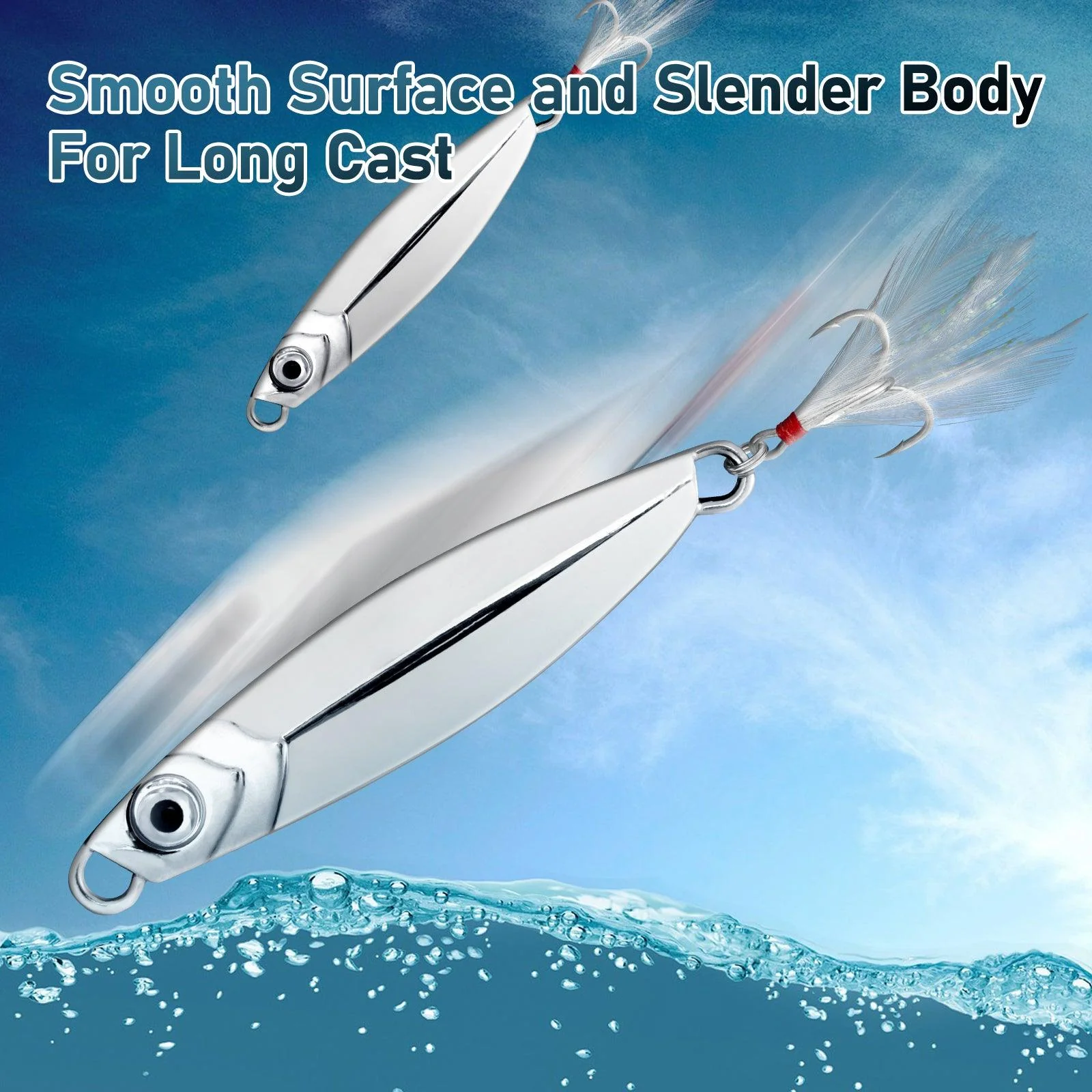 Dr.Fish 5pcs Long Casting Fishing Metal Jigs 7-40g - Image 5