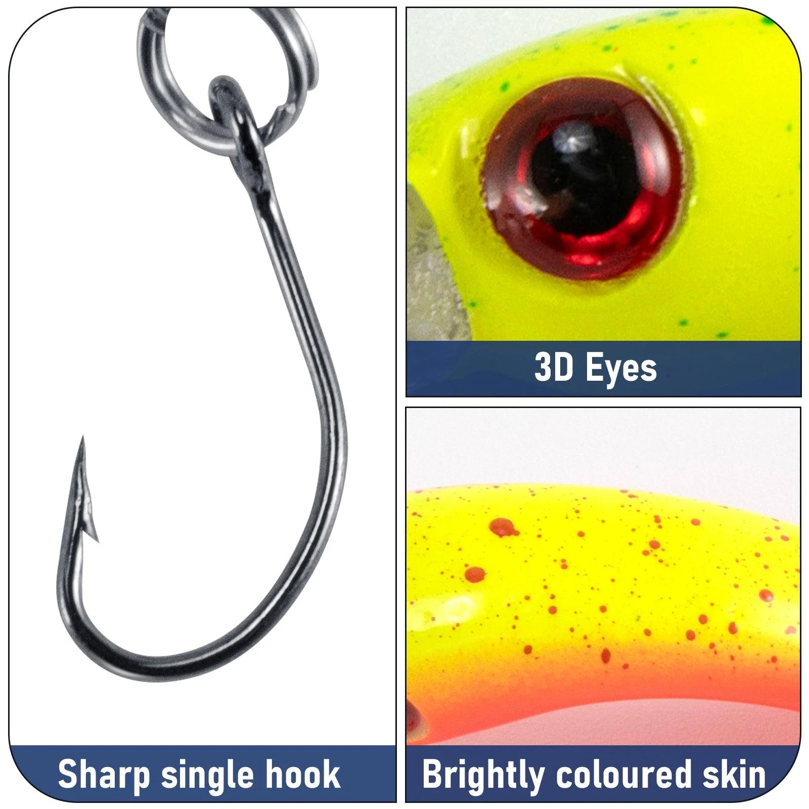 Dr.Fish 8pcs Forellen Wobbler  4cm 1.5g - Image 2