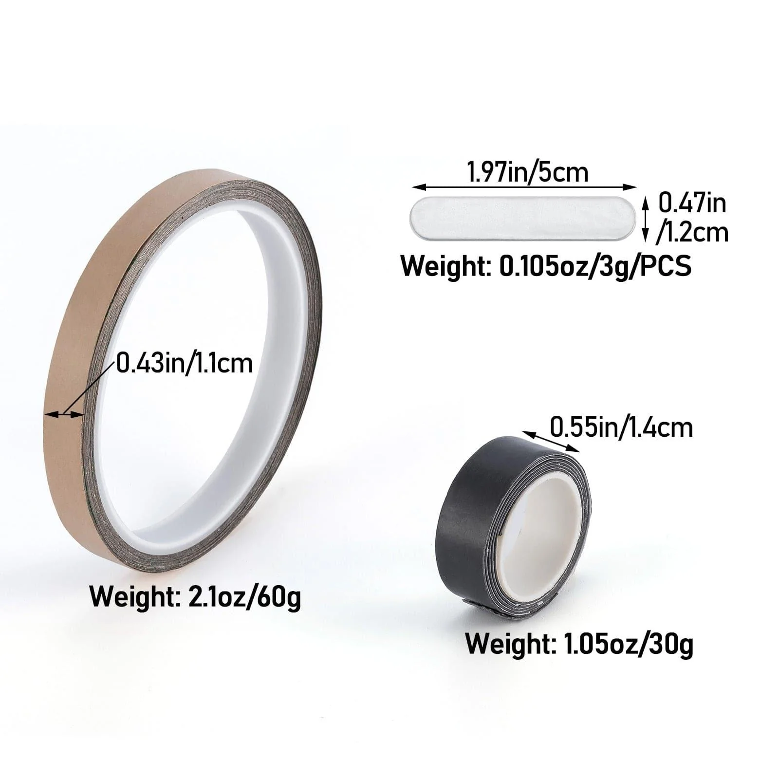Dr.Fish Fishing Lure Adhesive Weight Strips Tape - Image 2