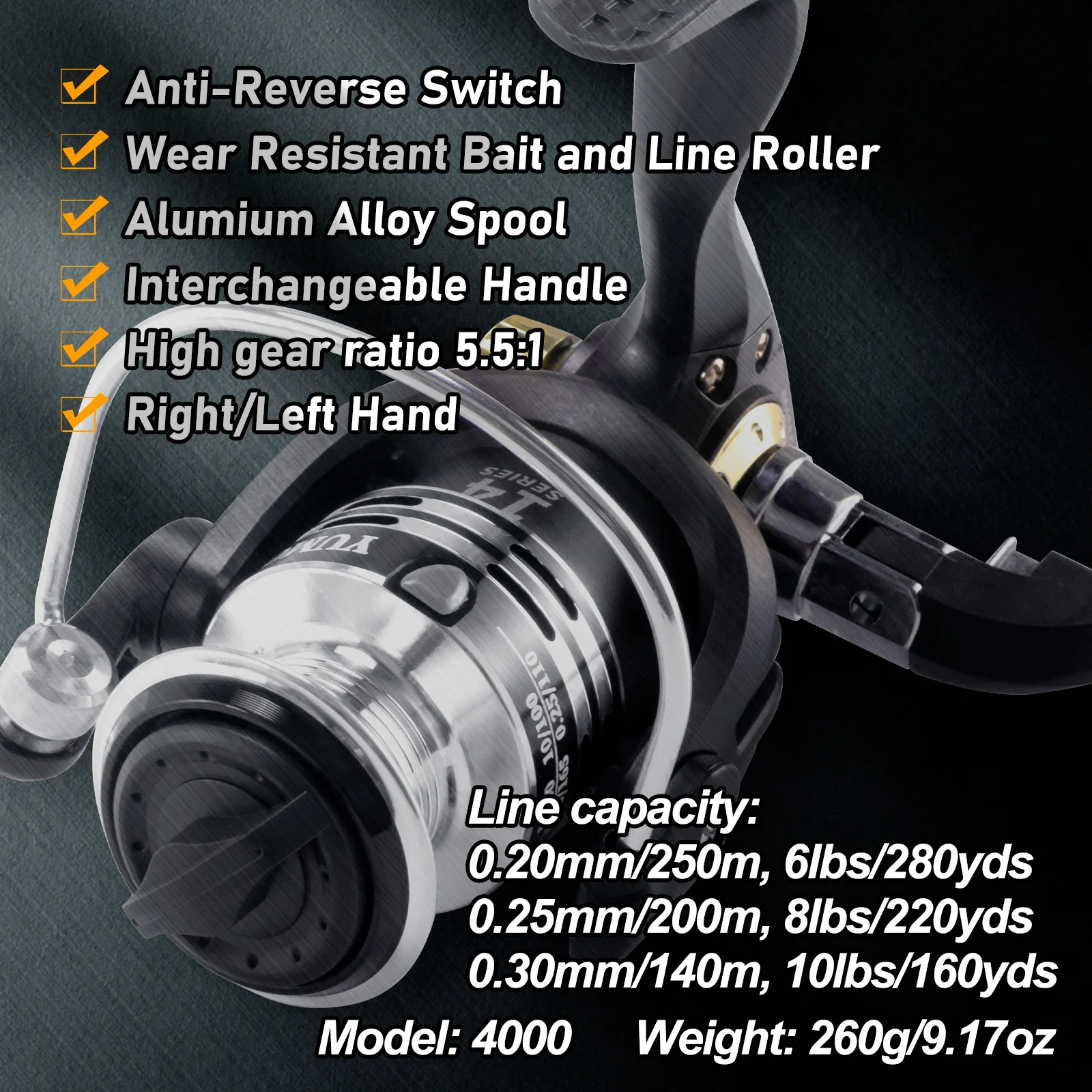 Dr.Fish Sea Fishing Rod Reel Combo Telescopic Rod 4000 Spinning Reel Combo Set - Image 5