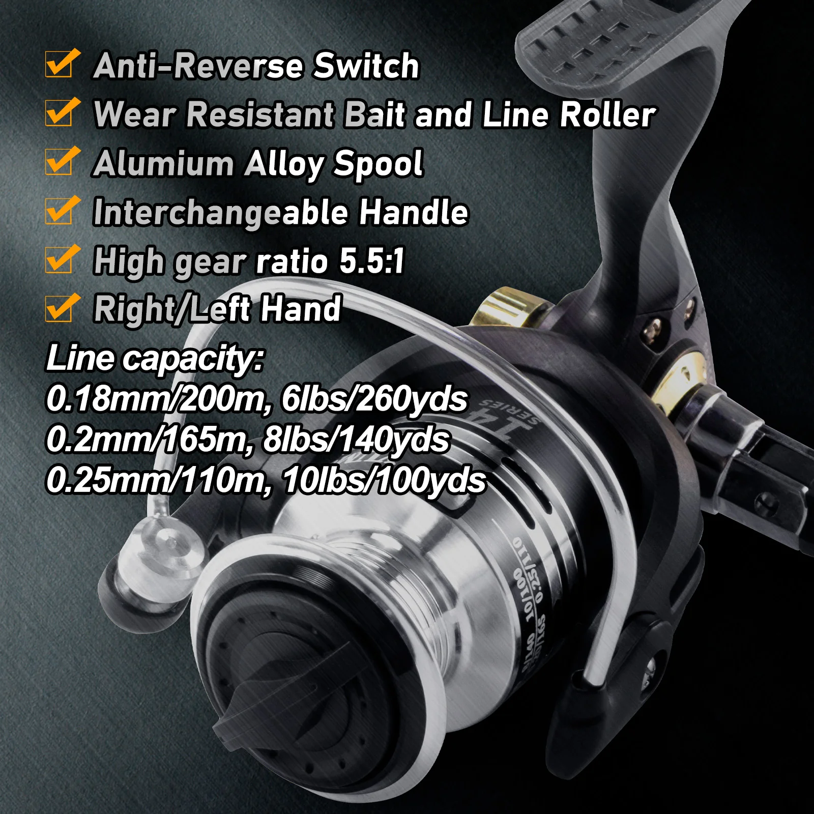 Dr.Fish Fishing Rod Reel Comb Telescopic Rod with Spinning Reel 1000 - Image 3