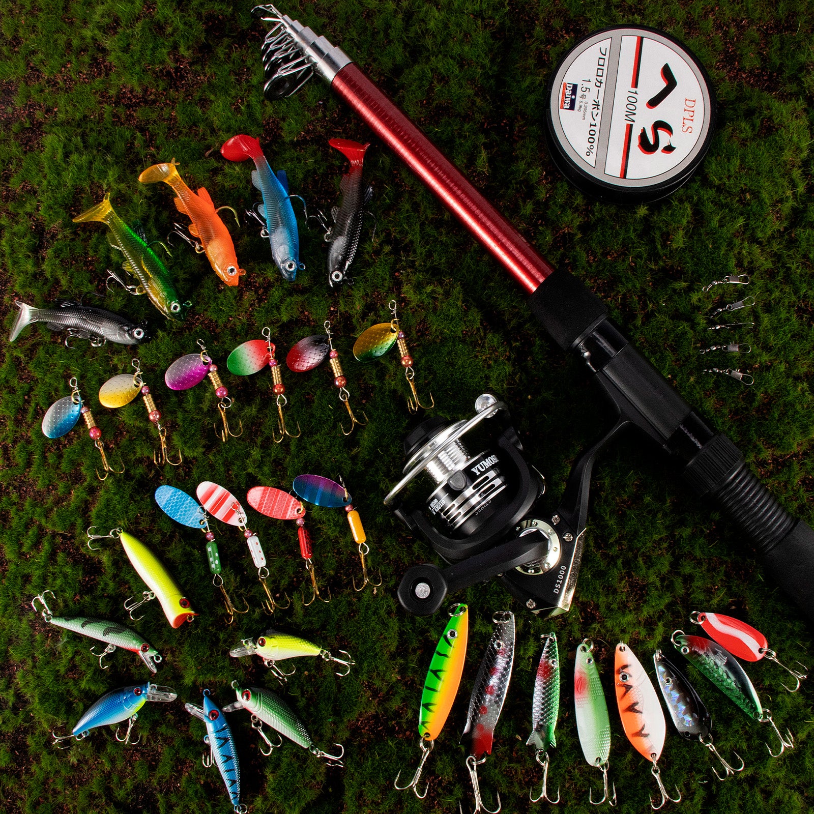 Dr.Fish Fishing Rod Reel Comb Telescopic Rod with Spinning Reel 1000 - Image 5