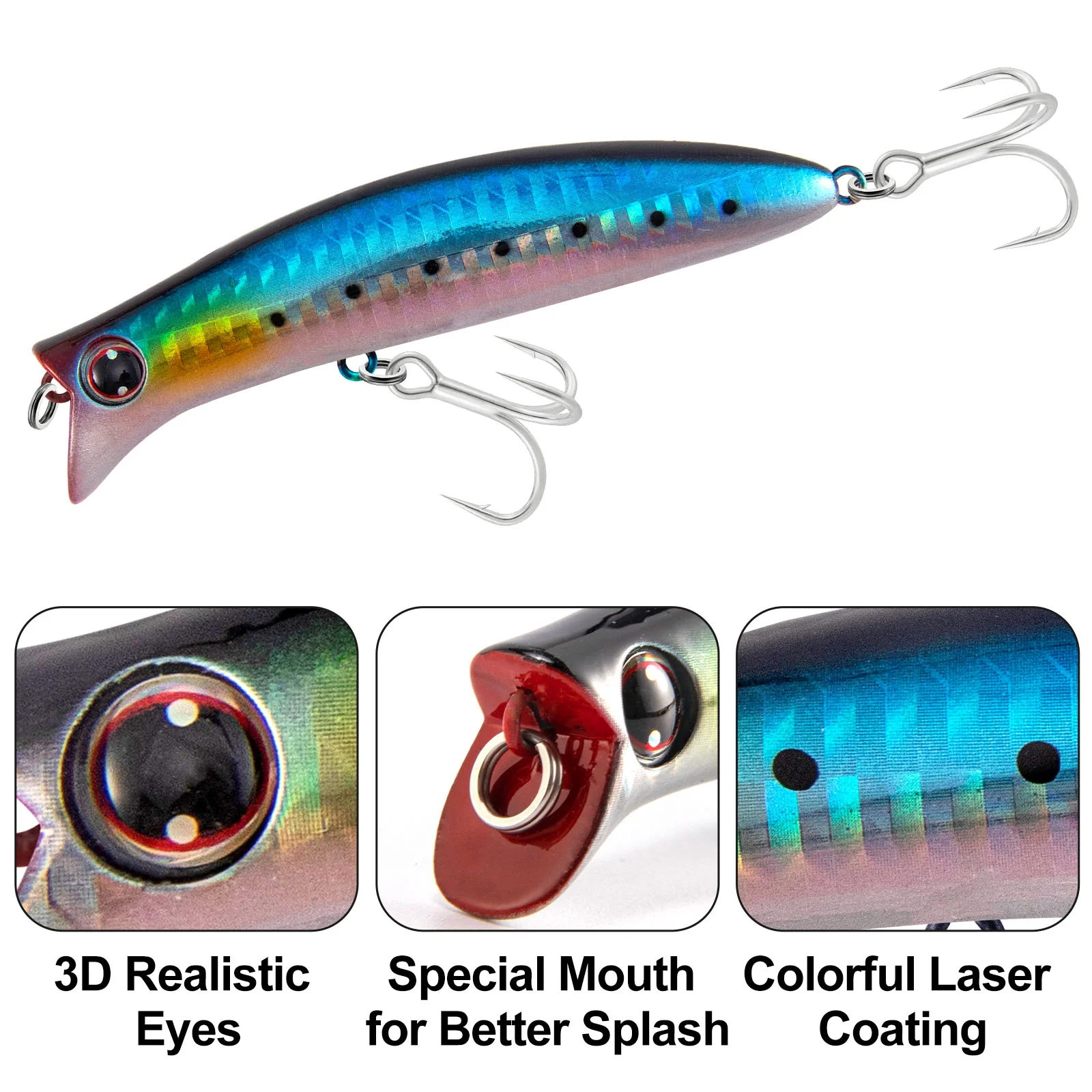Dr.Fish Floating Lure 90/110mm Surface Minnow Lure - Image 3