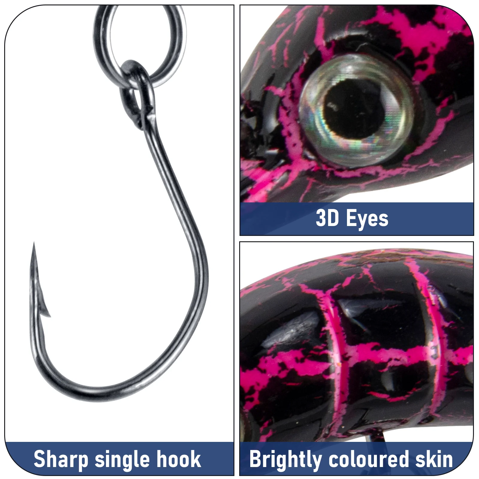 Dr.Fish Forellen Wobbler Set Langsam Sinkende Wobbler 5.2cm 2.5g - Image 4