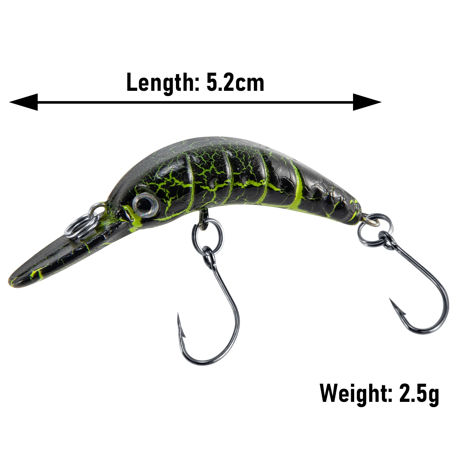 Dr.Fish Forellen Wobbler Set Langsam Sinkende Wobbler 5.2cm 2.5g - Image 5