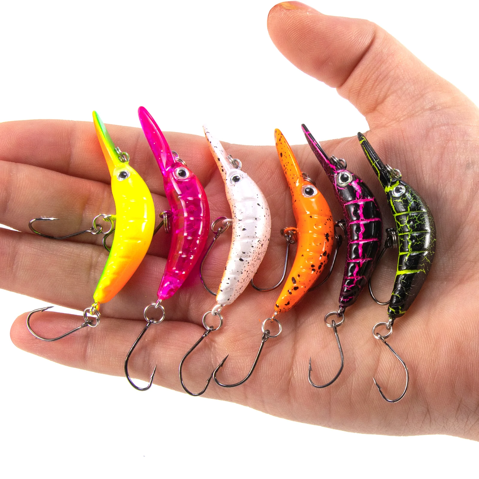 Dr.Fish Forellen Wobbler Set Langsam Sinkende Wobbler 5.2cm 2.5g - Image 6