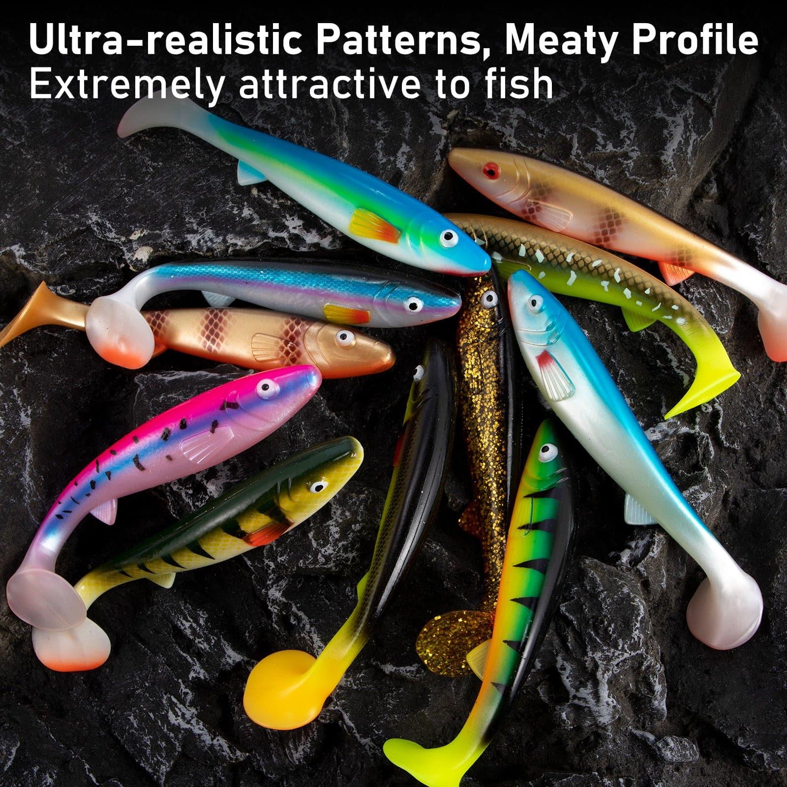 Dr.Fish Large Paddle Tail Soft  Baits 6.5" - Image 4