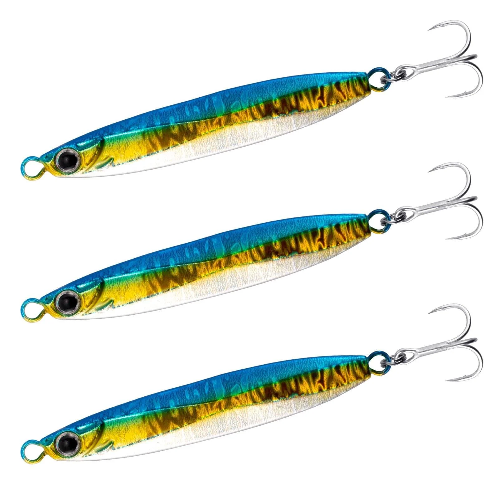 Dr.Fish 3pcs Long Casting Metal Jigs  45-80g 1.5-2.75oz - Image 2