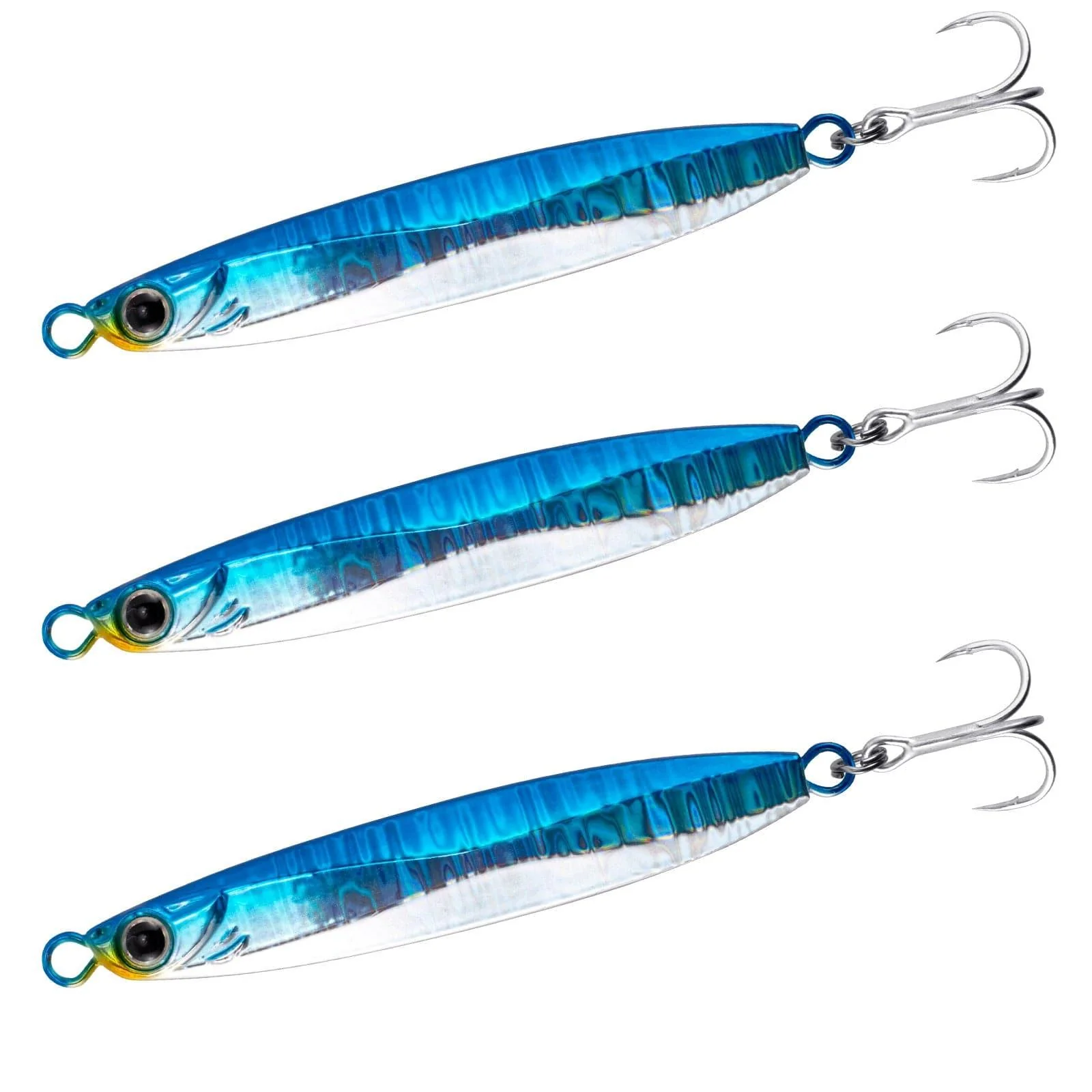 Dr.Fish 3pcs Long Casting Metal Jigs  45-80g 1.5-2.75oz - Image 4
