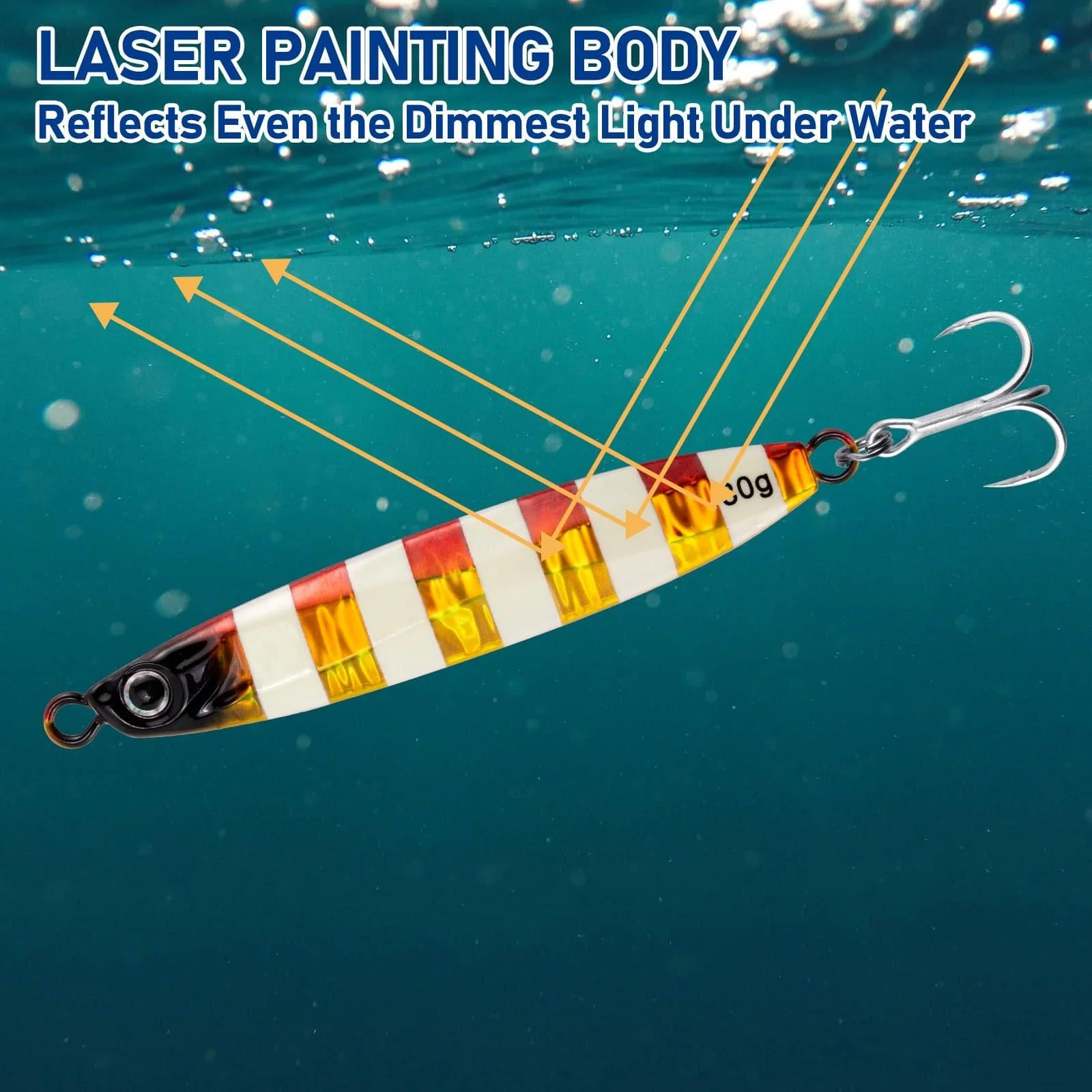 Dr.Fish 3pcs Long Casting Metal Jigs  45-80g 1.5-2.75oz - Image 6