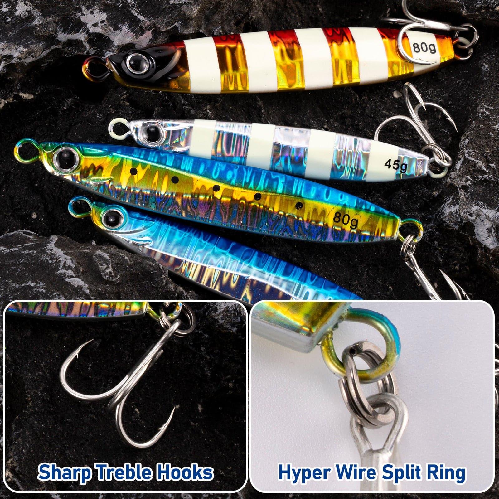 Dr.Fish 3pcs Long Casting Metal Jigs  45-80g 1.5-2.75oz - Image 8