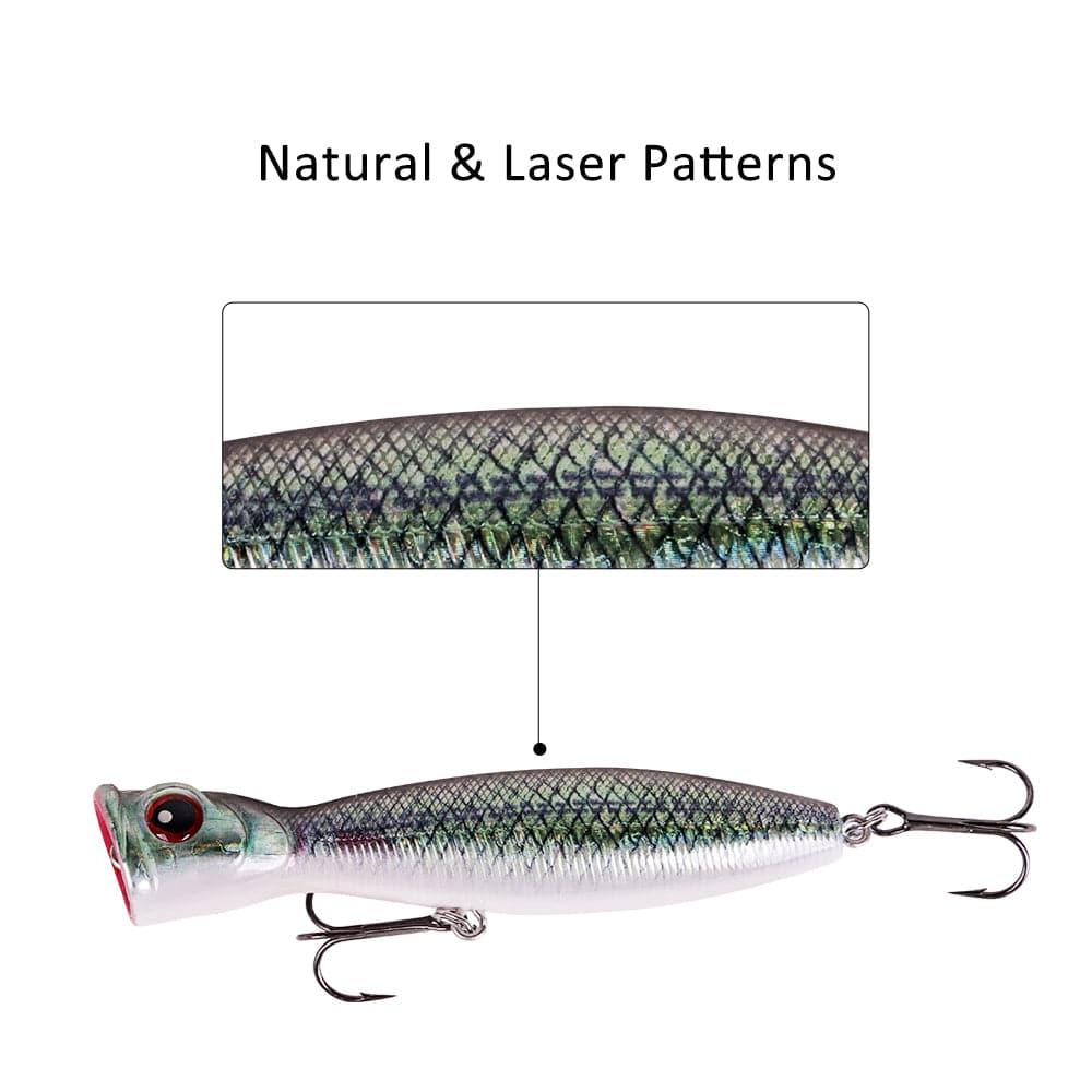 Dr.Fish Plastic Popper Lure 3.94'' 0.6oz - Image 2
