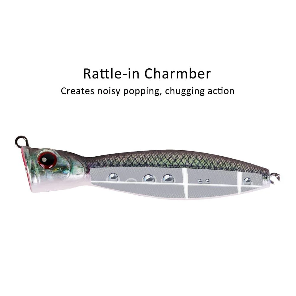 Dr.Fish Plastic Popper Lure 3.94'' 0.6oz - Image 4