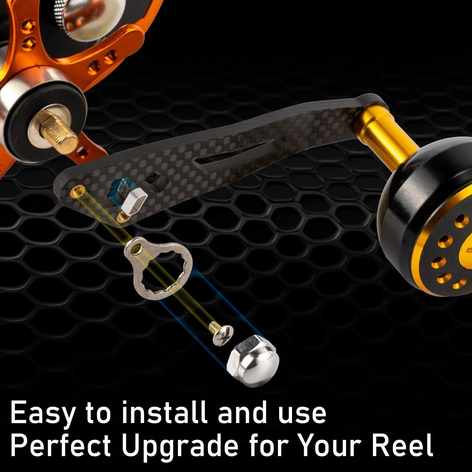 Dr.Fish Replacement Handle Parts Knob Single Rocker Arm for  Reel - Image 6