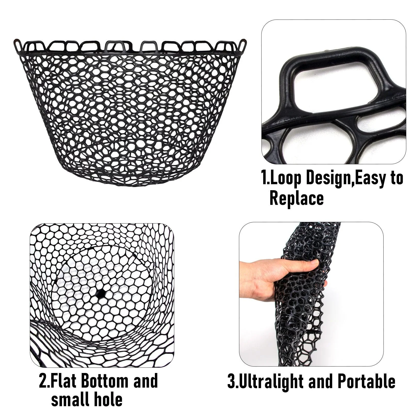 Dr.Fish Replacement Silicone Fishing Nets 6 Sizes - Image 6